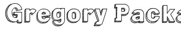 Gregory Packaging font preview